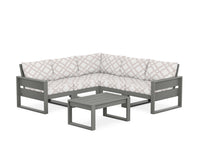 Thumbnail for Trex Eastport 6-Piece Deep Seating Sectional + Coffee Table Set