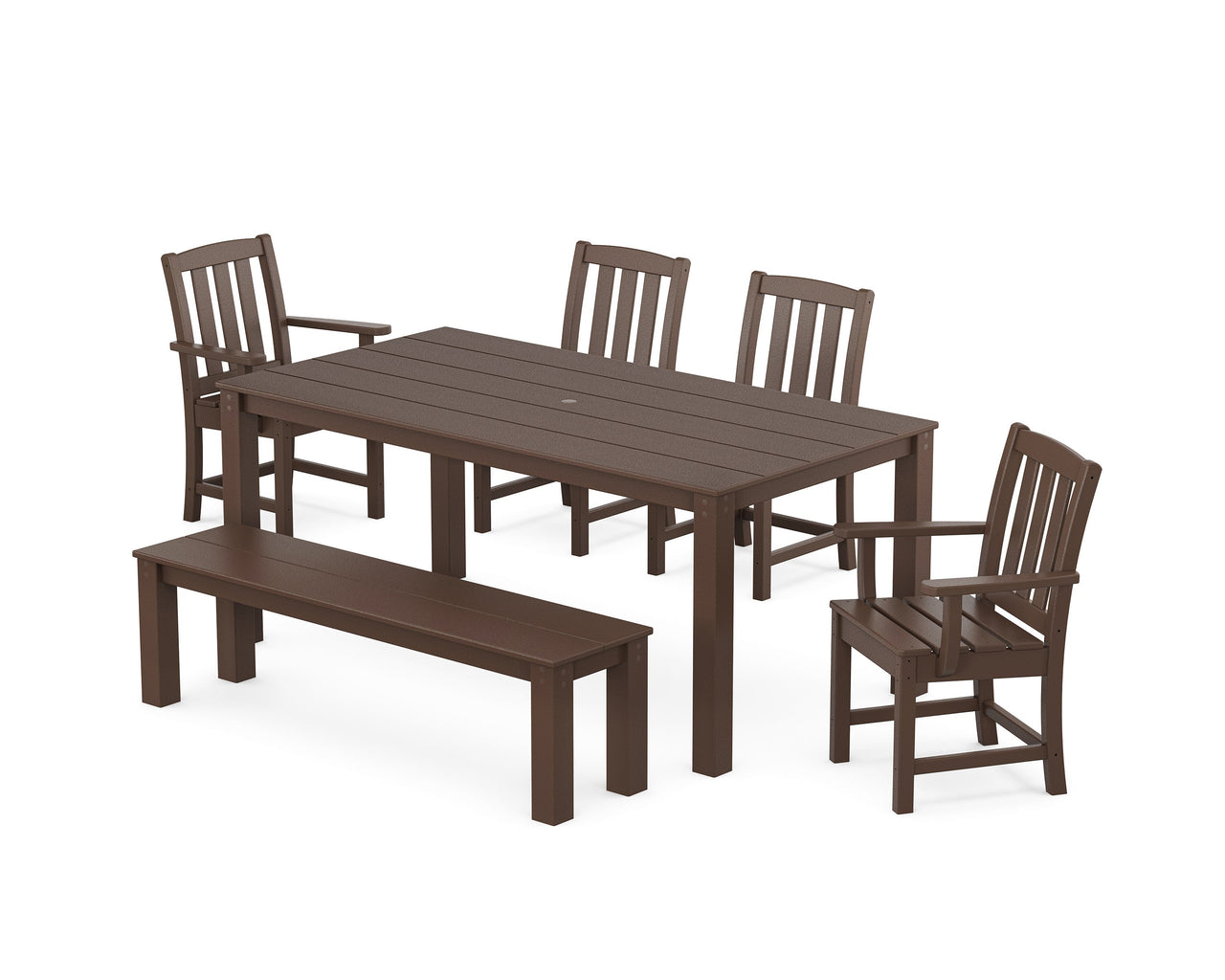 Trex Cape Cod 6-Piece Parsons Dining Set with Bench