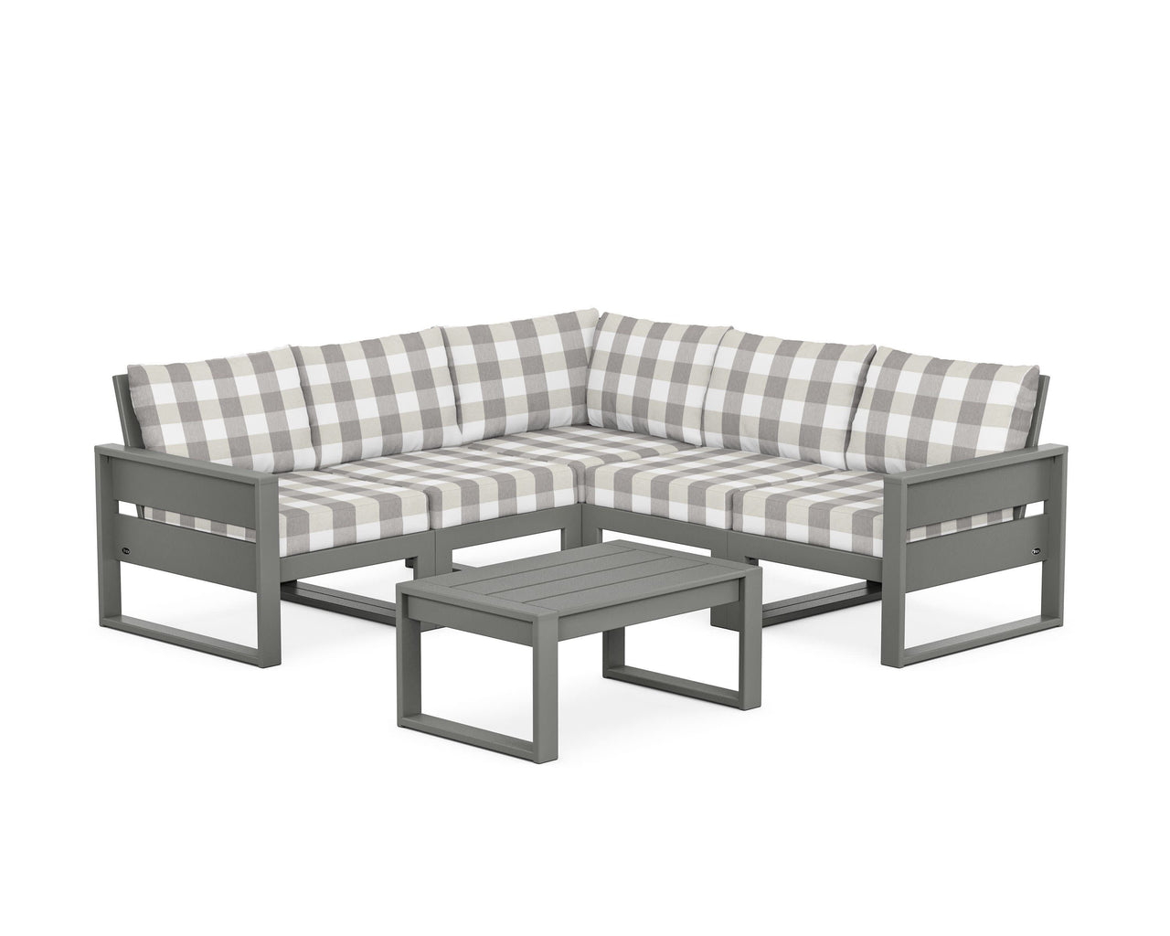 Trex Eastport 6-Piece Deep Seating Sectional + Coffee Table Set