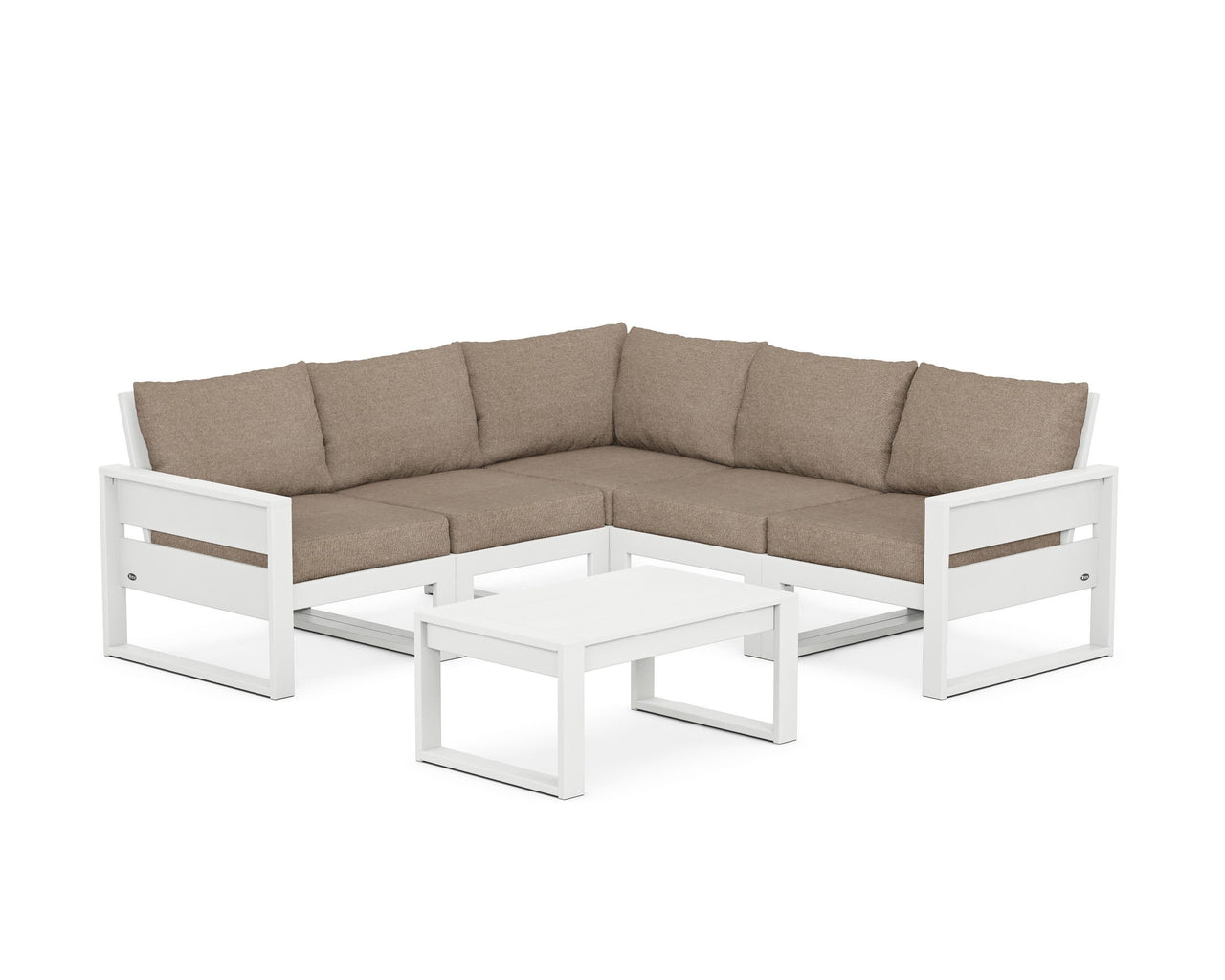 Trex Eastport 6-Piece Deep Seating Sectional + Coffee Table Set