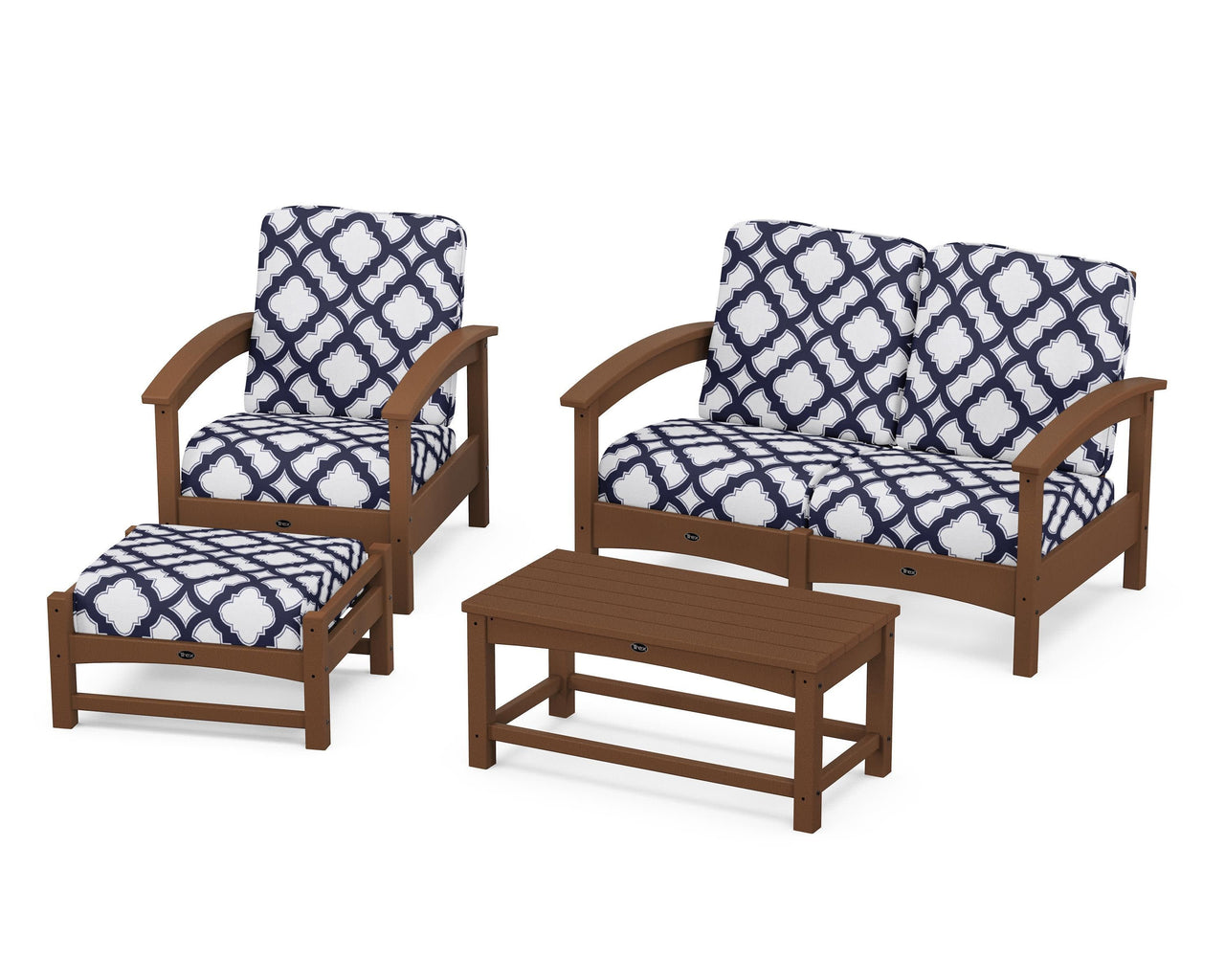Trex Rockport 4-Piece Deep Seating Conversation Group