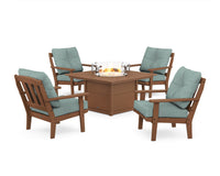 Thumbnail for Trex Cape Cod 5-Piece Deep Seating Set with Fire Pit Table