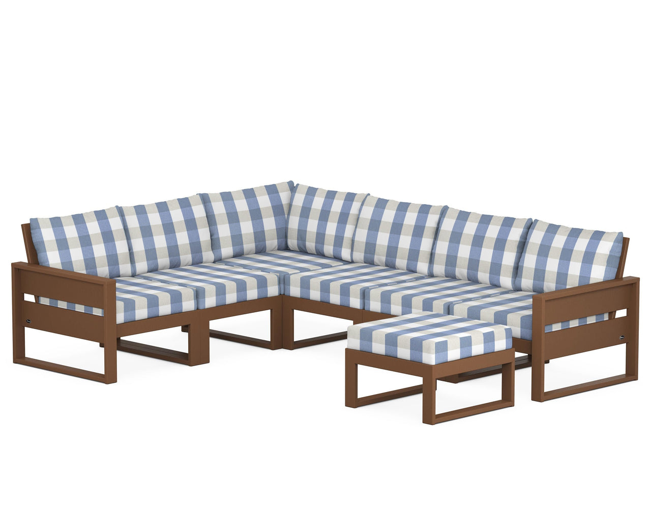 Trex Eastport 6-Piece Sectional with Ottoman