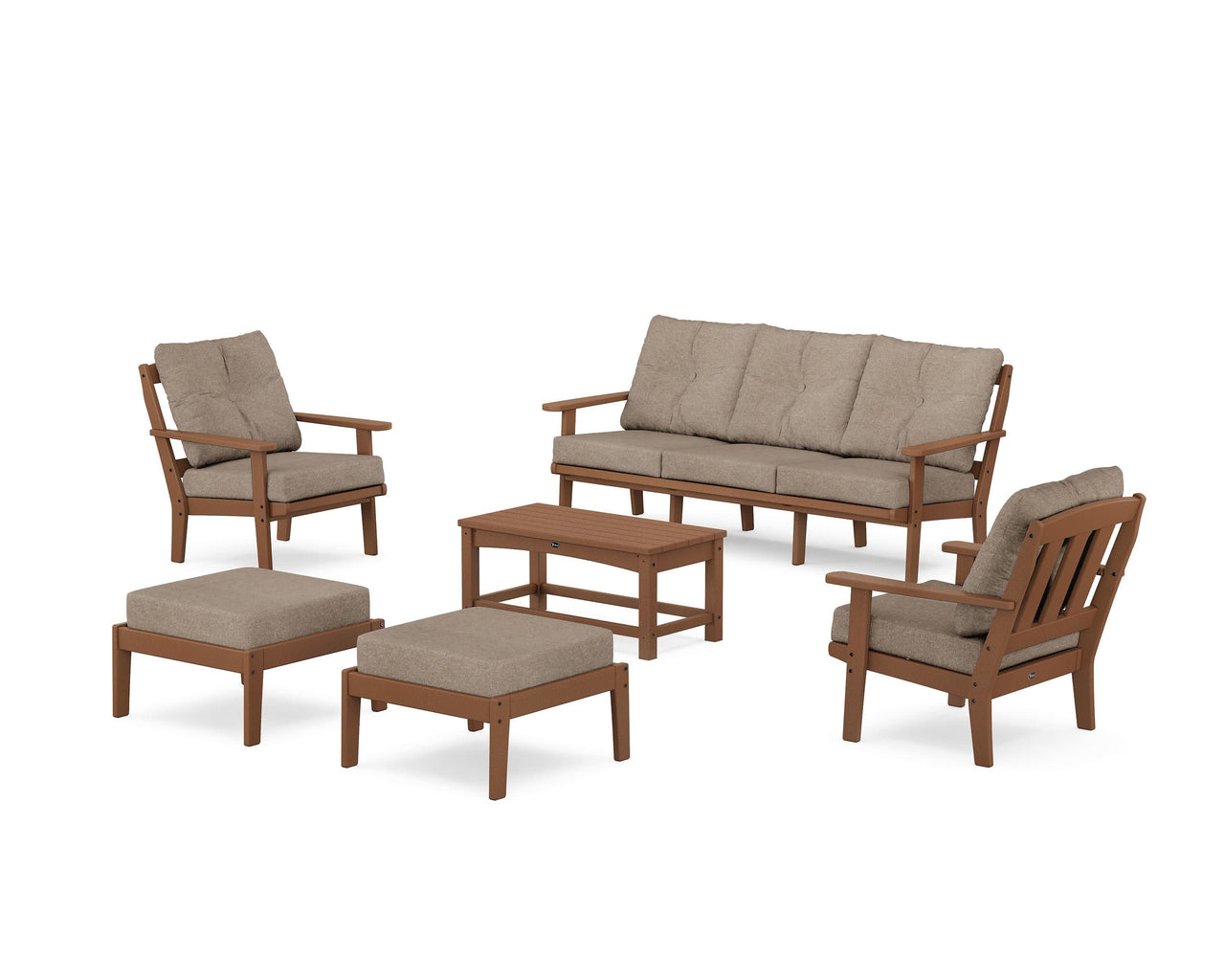 Trex Cape Cod 6-Piece Lounge Sofa Set