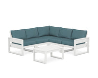 Thumbnail for Trex Eastport 6-Piece Deep Seating Sectional + Coffee Table Set