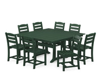 Thumbnail for POLYWOOD La Casa Cafe 9 Piece Farmhouse Trestle Dining Set