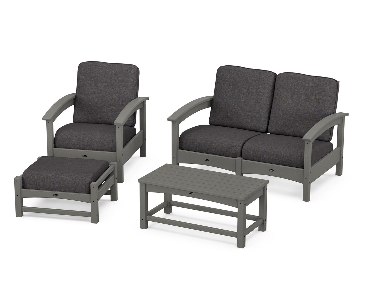Trex Rockport 4-Piece Deep Seating Conversation Group