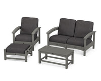 Thumbnail for Trex Rockport 4-Piece Deep Seating Conversation Group