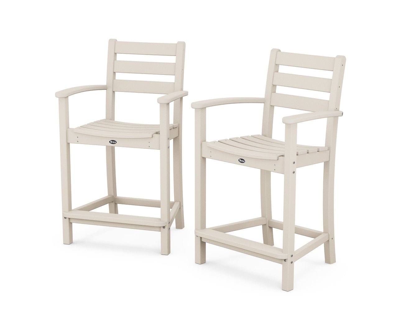 Trex Monterey Bay 2-Piece Counter Chair Set - Sand Castle