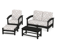 Thumbnail for Trex Rockport 4-Piece Deep Seating Conversation Group