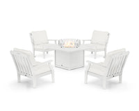 Thumbnail for Trex Yacht Club 5-Piece Deep Seating Set with Fire Pit Table