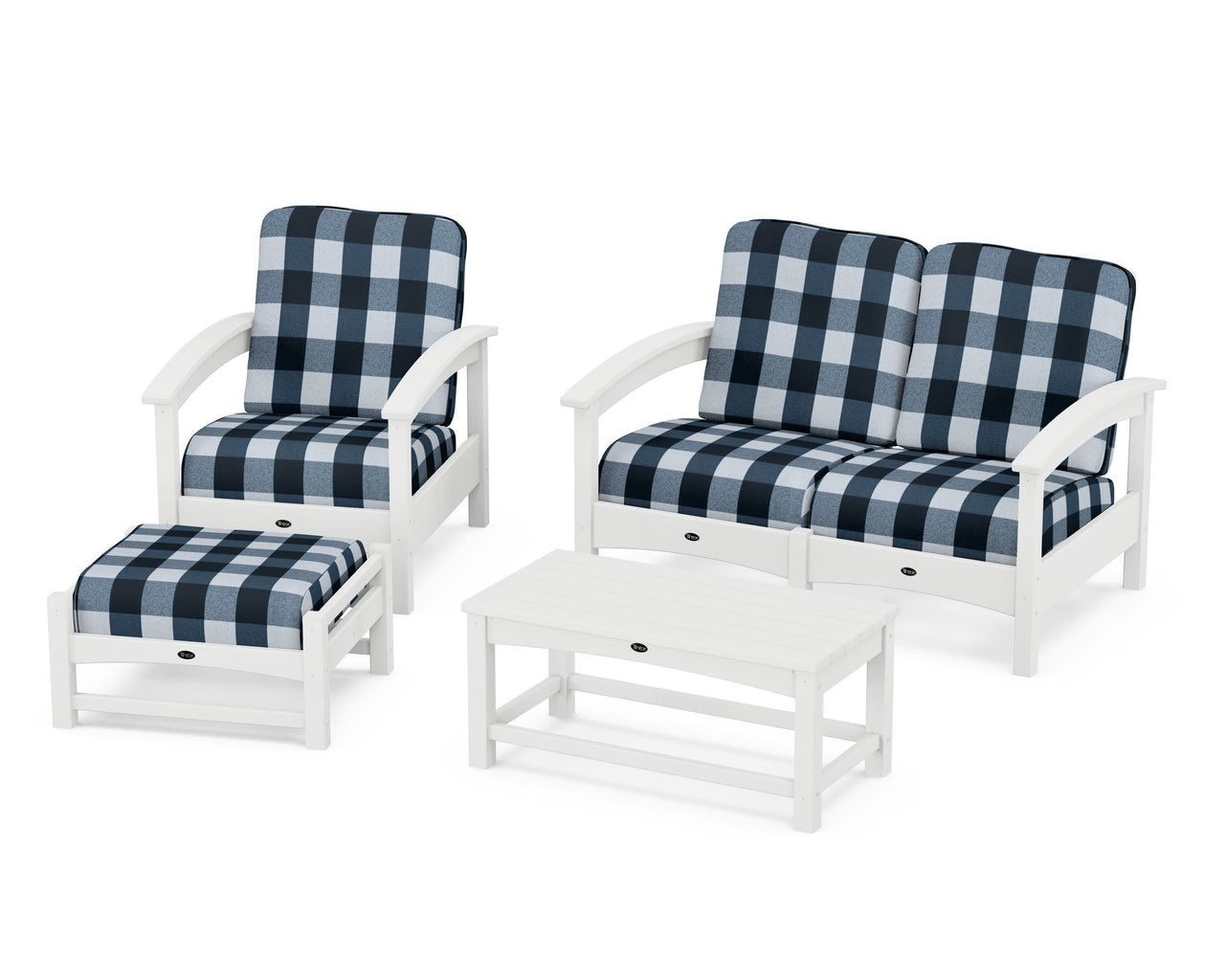 Trex Rockport 4-Piece Deep Seating Conversation Group