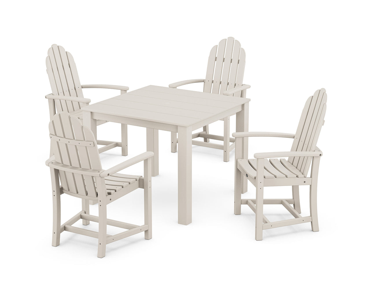 Trex Cape Cod Adirondack 5-Piece Parsons Dining Set - Sand Castle