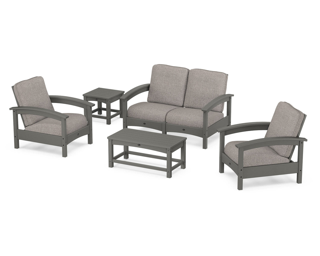 Trex Rockport Club 6-Piece Deep Seating Conversation Set