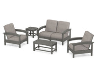 Thumbnail for Trex Rockport Club 6-Piece Deep Seating Conversation Set