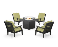 Thumbnail for Trex Yacht Club 5-Piece Deep Seating Set with Fire Pit Table