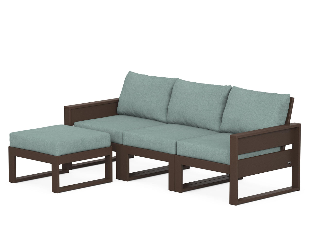 Trex Eastport 4- Piece Sectional with Ottoman