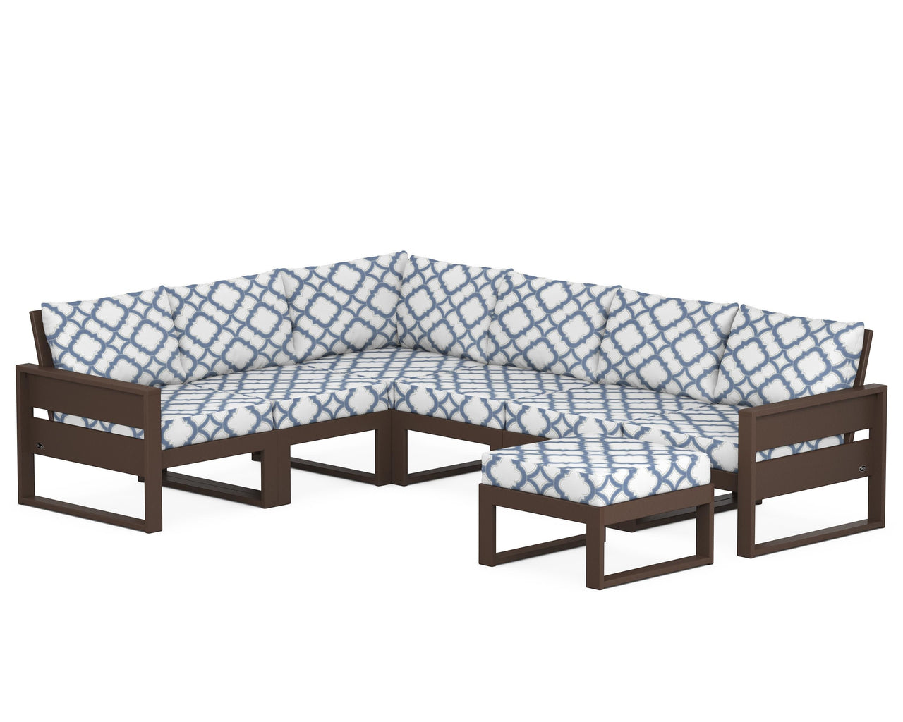 Trex Eastport 6-Piece Sectional with Ottoman