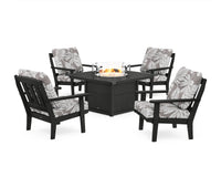 Thumbnail for Trex Cape Cod 5-Piece Deep Seating Set with Fire Pit Table