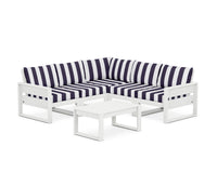 Thumbnail for Trex Eastport 6-Piece Deep Seating Sectional + Coffee Table Set