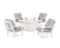 Thumbnail for Trex Cape Cod 5-Piece Deep Seating Set with Fire Pit Table