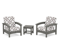 Thumbnail for Trex Rockport Club 3-Piece Deep Seating Conversation Set