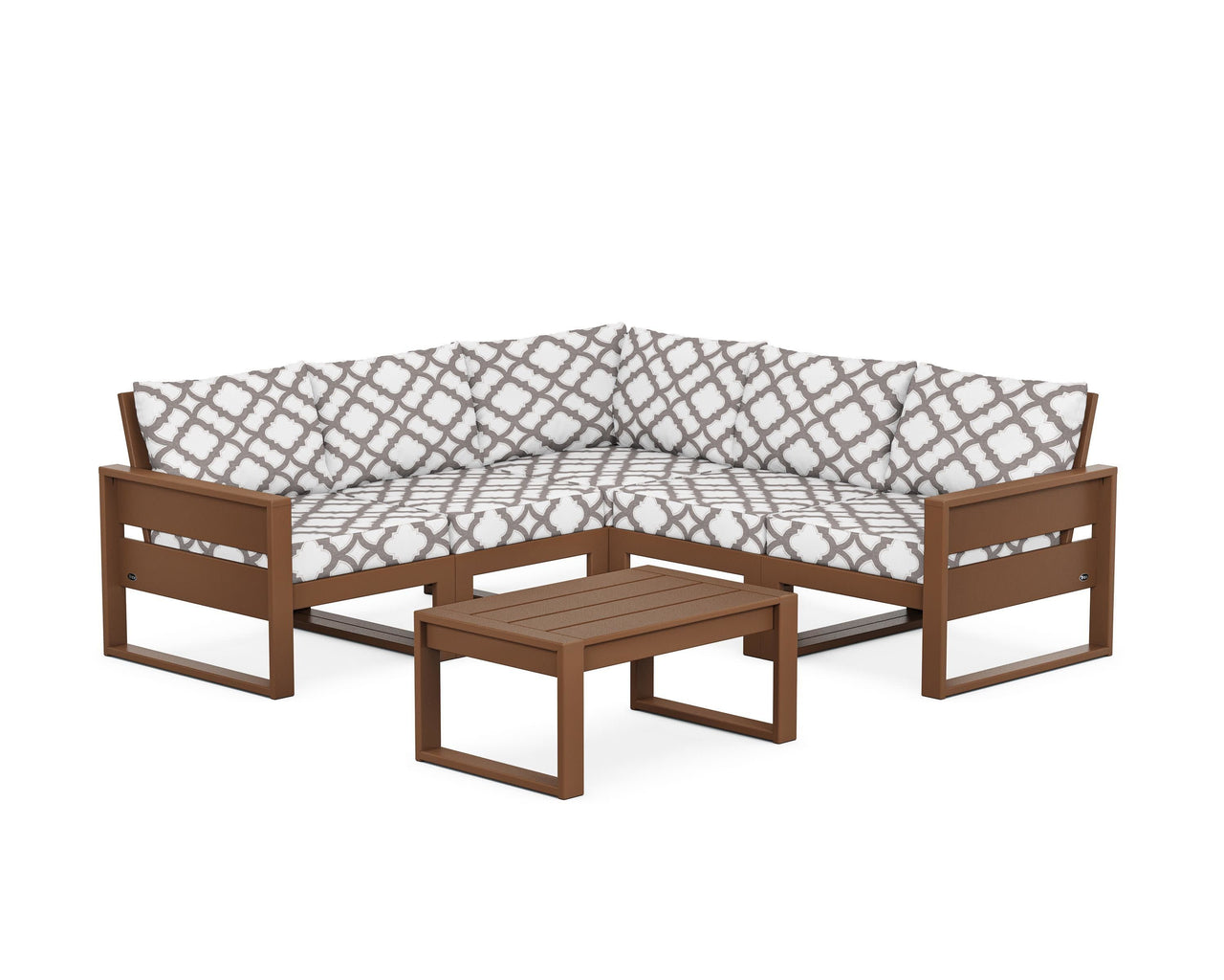 Trex Eastport 6-Piece Deep Seating Sectional + Coffee Table Set