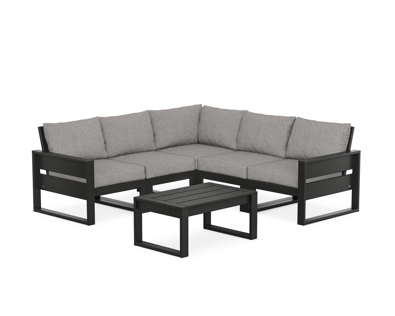 Trex Eastport 6-Piece Deep Seating Sectional + Coffee Table Set