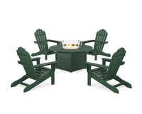 Thumbnail for Trex 5-Piece Monterey Bay Adirondack Conversation Set with Fire Pit Table