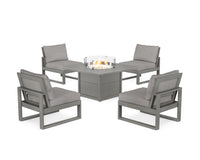 Thumbnail for Trex Eastport Modular 5-Piece Deep Seating Set with Square Fire Pit Table