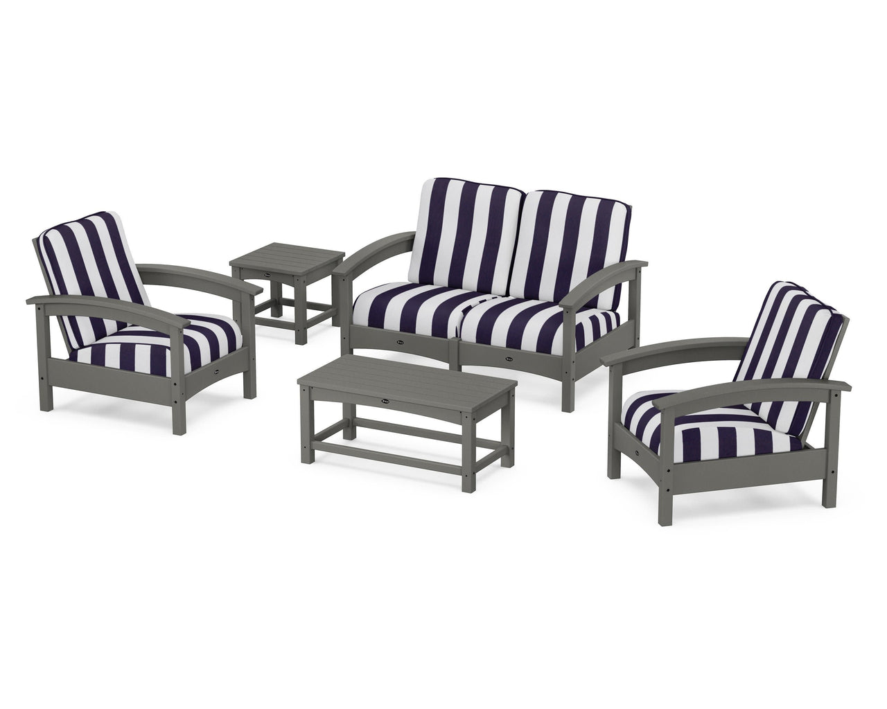 Trex Rockport Club 6-Piece Deep Seating Conversation Set