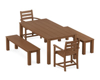 Thumbnail for Trex Monterey Bay 5-Piece Parsons Dining Set with Benches