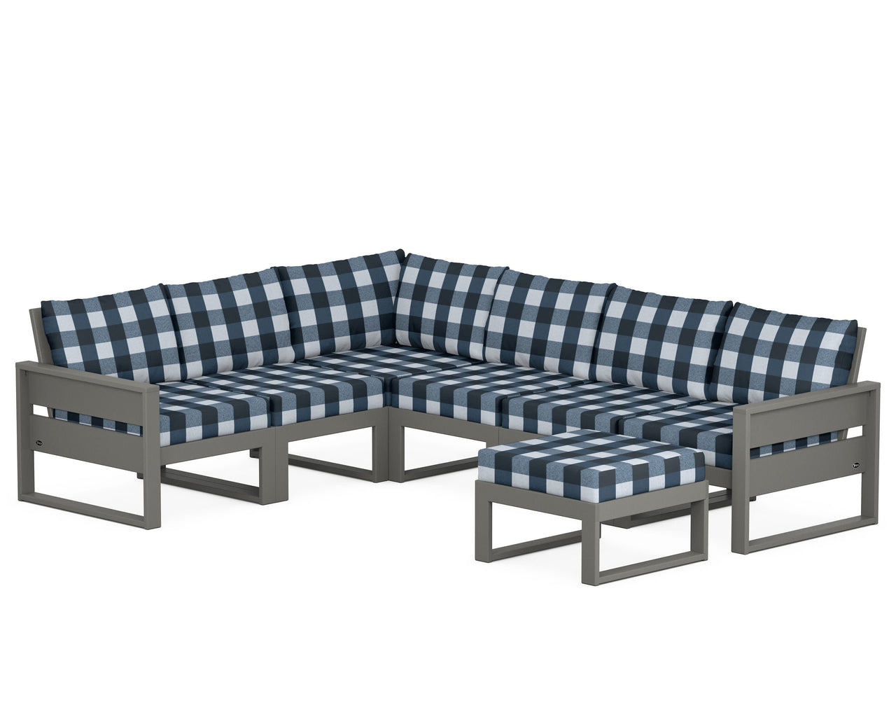 Trex Eastport 6-Piece Sectional with Ottoman