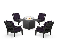 Thumbnail for Trex Yacht Club 5-Piece Deep Seating Set with Square Fire Pit Table