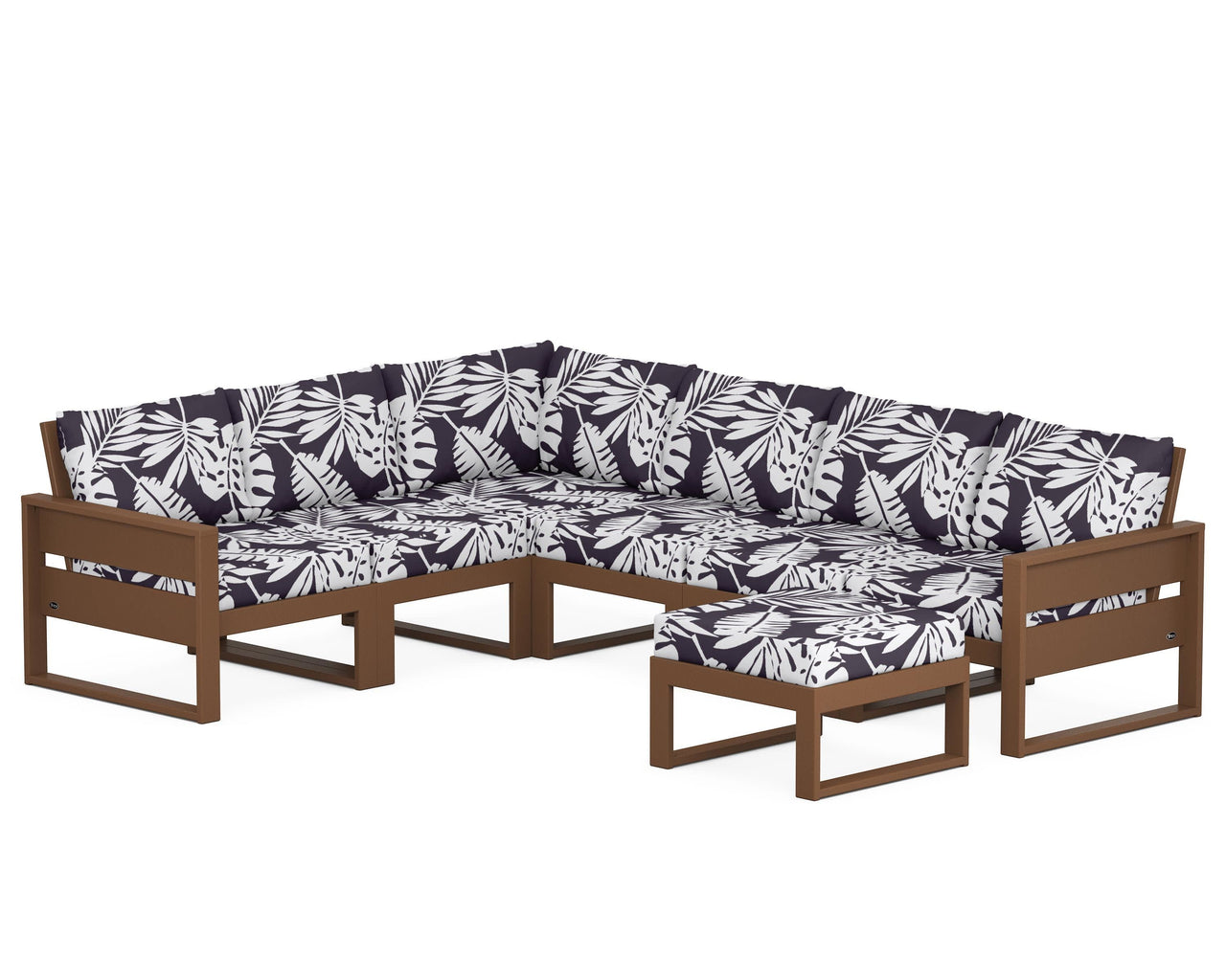 Trex Eastport 6-Piece Sectional with Ottoman