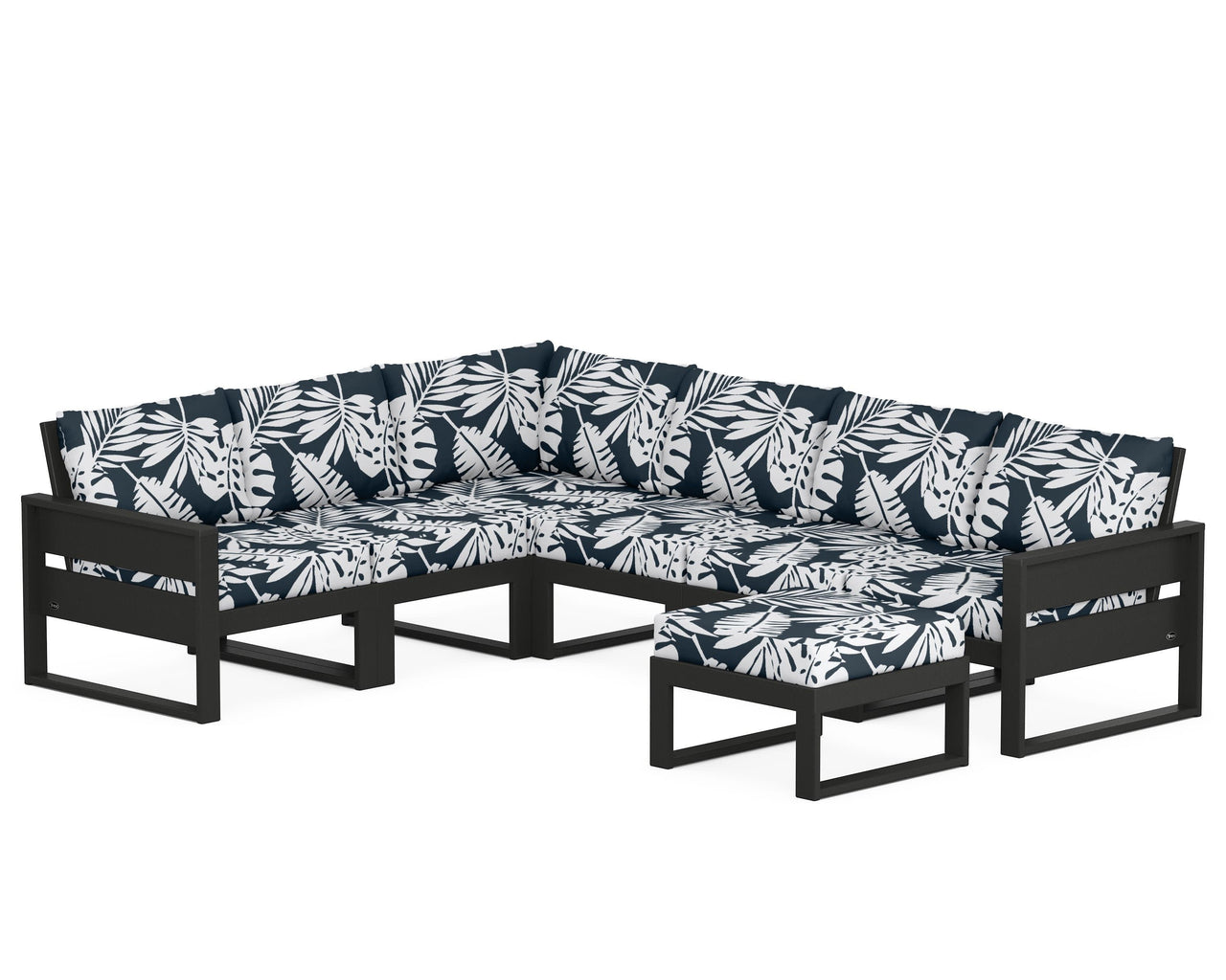 Trex Eastport 6-Piece Sectional with Ottoman