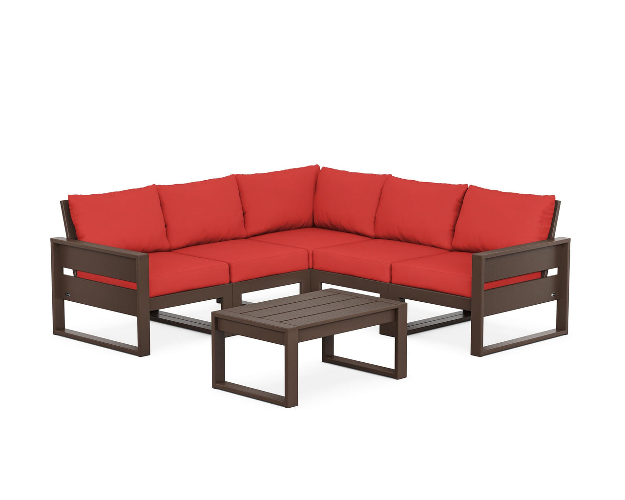 Trex Eastport 6-Piece Deep Seating Sectional + Coffee Table Set