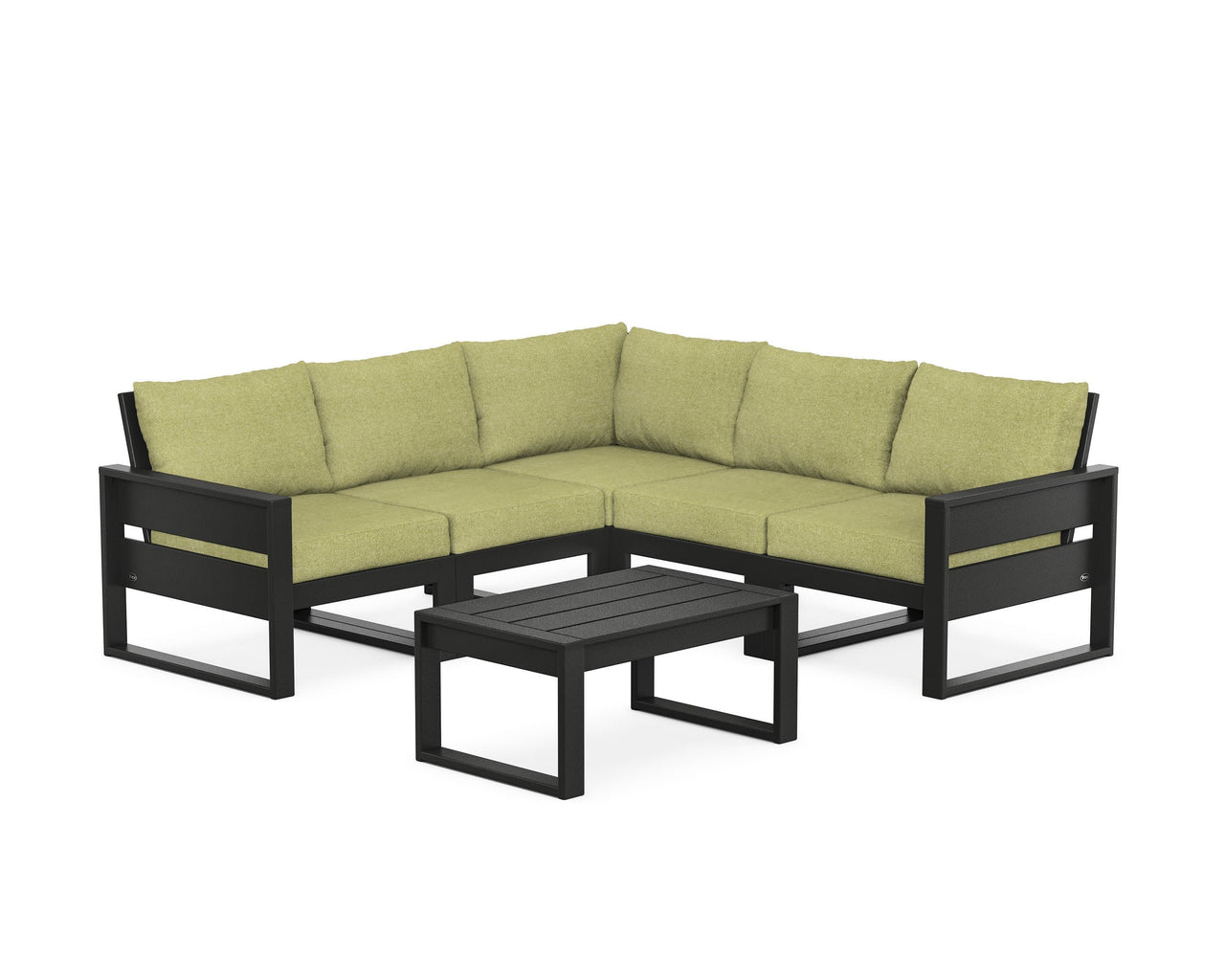 Trex Eastport 6-Piece Deep Seating Sectional + Coffee Table Set