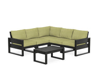 Thumbnail for Trex Eastport 6-Piece Deep Seating Sectional + Coffee Table Set