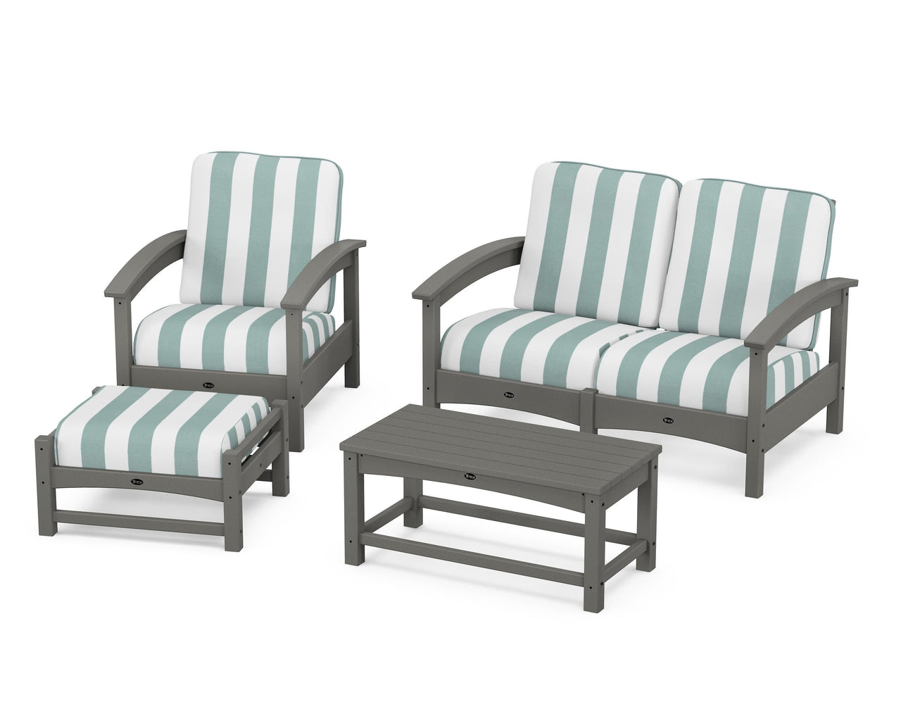 Trex Rockport 4-Piece Deep Seating Conversation Group