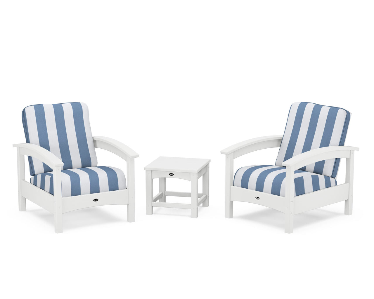 Trex Rockport Club 3-Piece Deep Seating Conversation Set