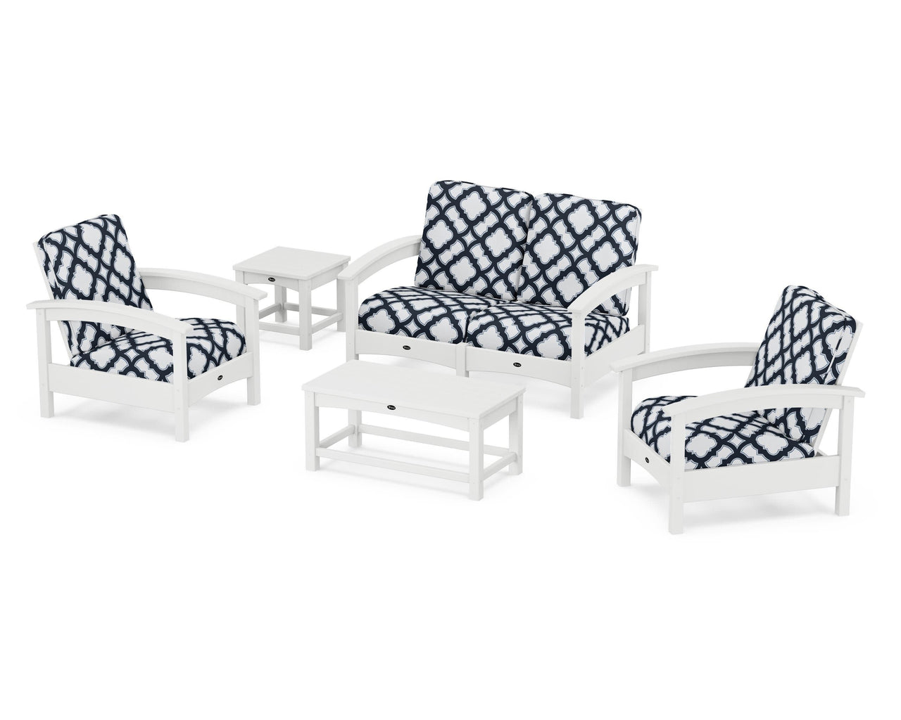Trex Rockport Club 6-Piece Deep Seating Conversation Set