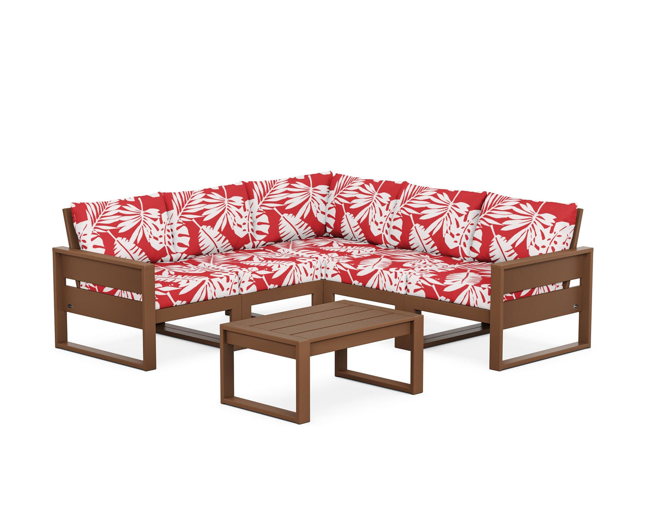 Trex Eastport 6-Piece Deep Seating Sectional + Coffee Table Set