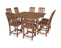Thumbnail for Trex Yacht Club 9-Piece Farmhouse Trestle Side Chair Counter Set