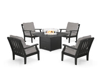 Thumbnail for Trex Yacht Club 5-Piece Deep Seating Set with Square Fire Pit Table