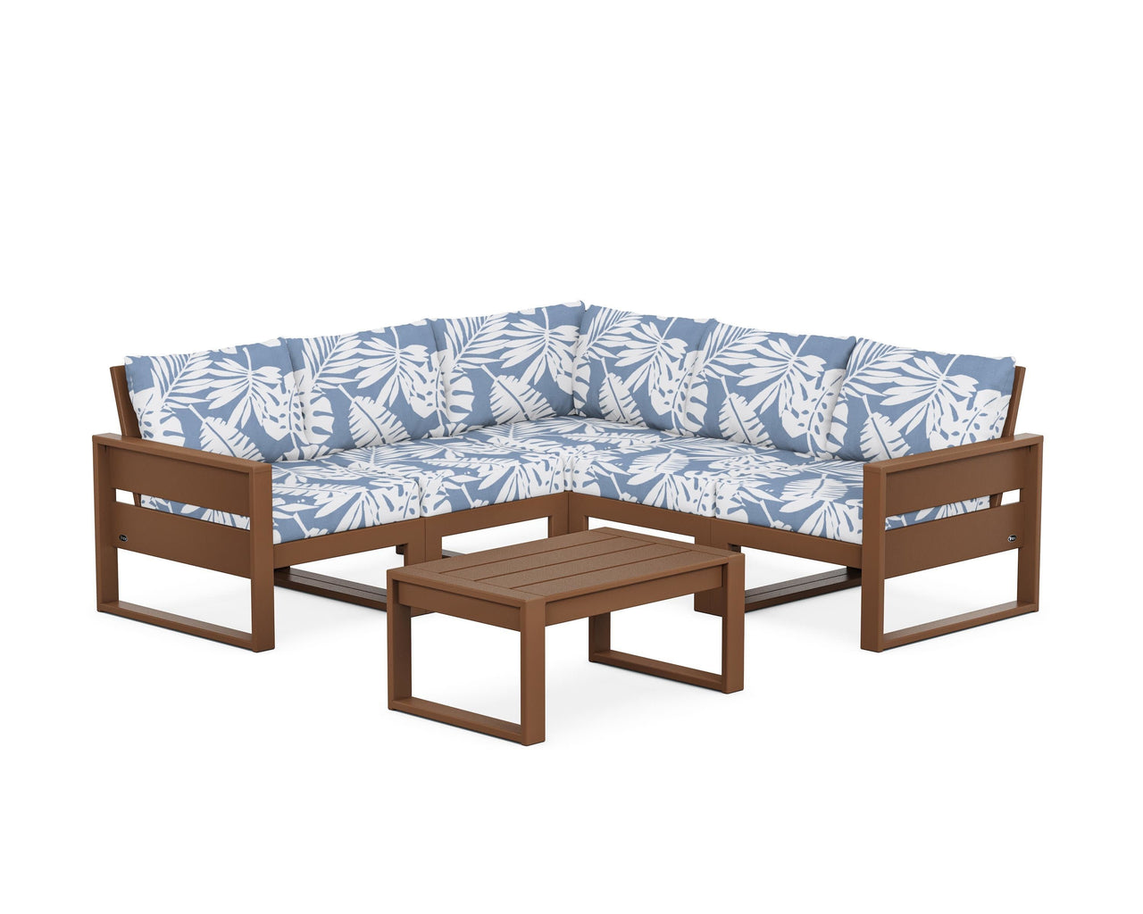 Trex Eastport 6-Piece Deep Seating Sectional + Coffee Table Set