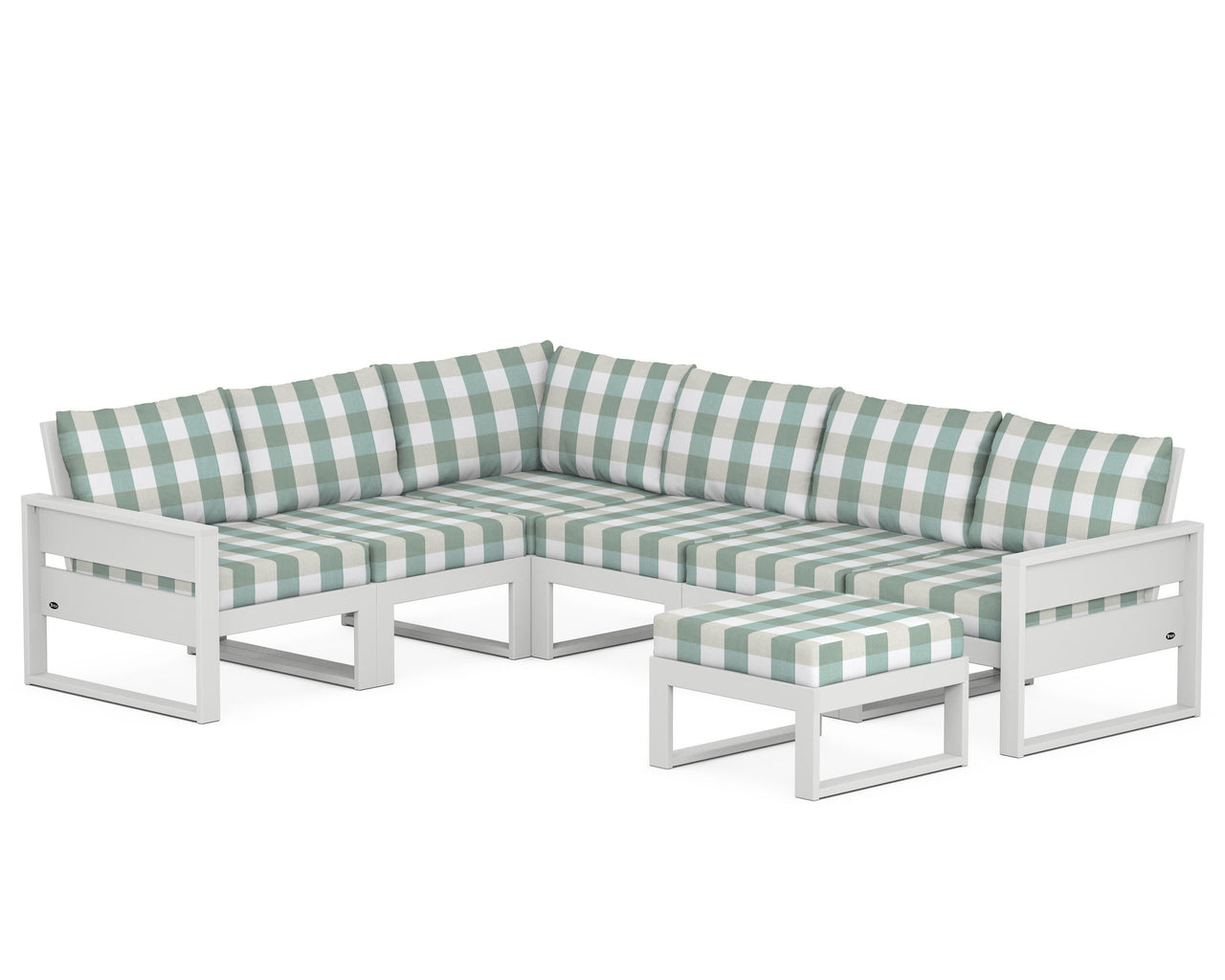 Trex Eastport 6-Piece Sectional with Ottoman
