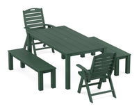 Thumbnail for Trex Yacht Club Highback Chair 5-Piece Parsons Dining Set with Benches