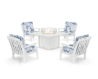 Thumbnail for Trex Yacht Club 5-Piece Deep Seating Set with Fire Pit Table