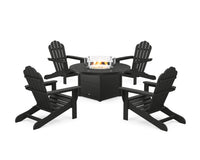 Thumbnail for Trex 5-Piece Monterey Bay Adirondack Conversation Set with Fire Pit Table